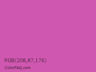 RGB 208,87,176 Color Image