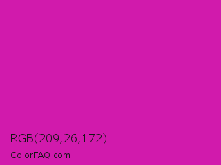 RGB 209,26,172 Color Image