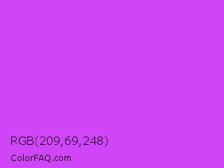 RGB 209,69,248 Color Image
