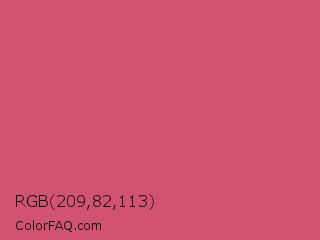 RGB 209,82,113 Color Image