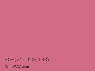 RGB 210,108,133 Color Image