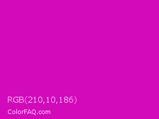 RGB 210,10,186 Color Image
