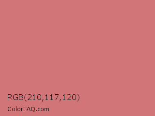 RGB 210,117,120 Color Image
