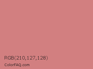 RGB 210,127,128 Color Image
