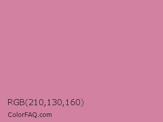 RGB 210,130,160 Color Image