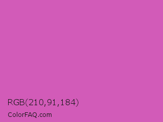 RGB 210,91,184 Color Image
