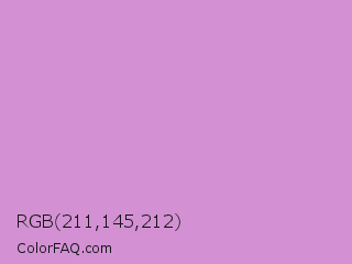 RGB 211,145,212 Color Image