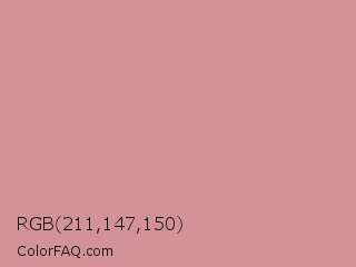 RGB 211,147,150 Color Image