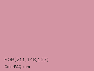 RGB 211,148,163 Color Image