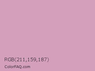 RGB 211,159,187 Color Image
