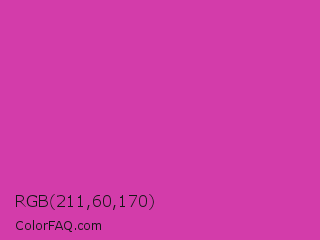 RGB 211,60,170 Color Image