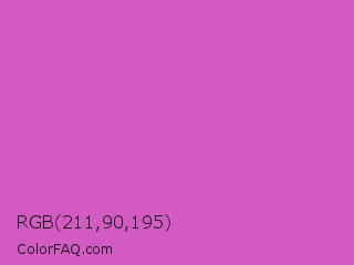 RGB 211,90,195 Color Image