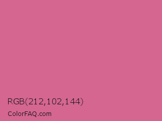 RGB 212,102,144 Color Image