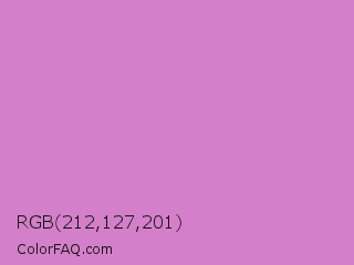 RGB 212,127,201 Color Image