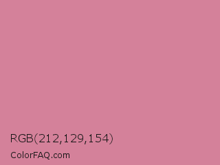 RGB 212,129,154 Color Image