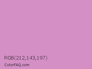 RGB 212,143,197 Color Image