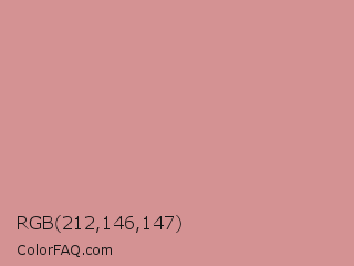RGB 212,146,147 Color Image