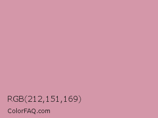 RGB 212,151,169 Color Image