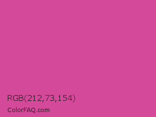RGB 212,73,154 Color Image