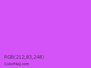 RGB 212,83,248 Color Image