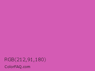 RGB 212,91,180 Color Image
