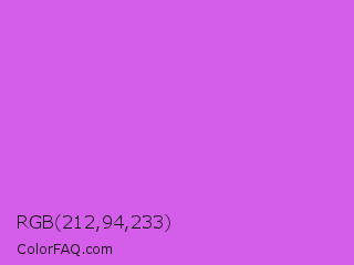 RGB 212,94,233 Color Image