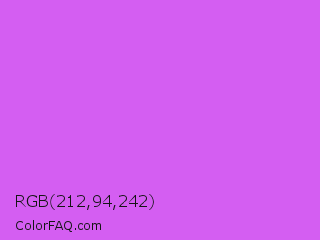RGB 212,94,242 Color Image