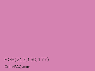 RGB 213,130,177 Color Image