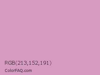 RGB 213,152,191 Color Image