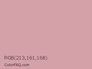 RGB 213,161,168 Color Image