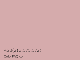 RGB 213,171,172 Color Image