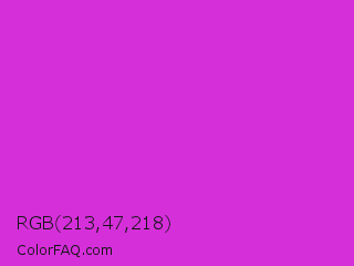 RGB 213,47,218 Color Image