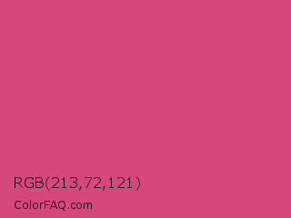 RGB 213,72,121 Color Image