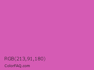 RGB 213,91,180 Color Image