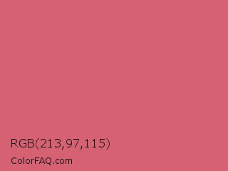 RGB 213,97,115 Color Image