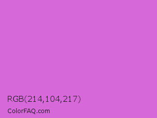 RGB 214,104,217 Color Image