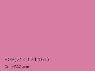 RGB 214,124,161 Color Image