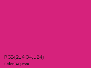 RGB 214,34,124 Color Image