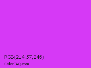 RGB 214,57,246 Color Image