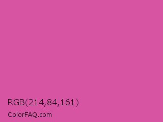RGB 214,84,161 Color Image