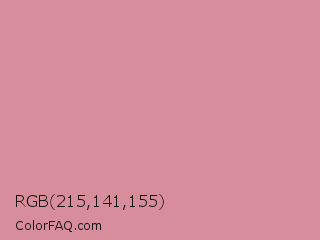 RGB 215,141,155 Color Image