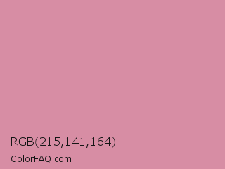 RGB 215,141,164 Color Image