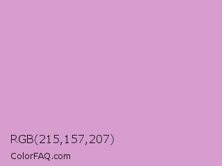 RGB 215,157,207 Color Image