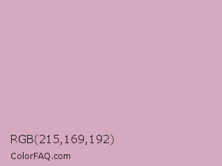 RGB 215,169,192 Color Image