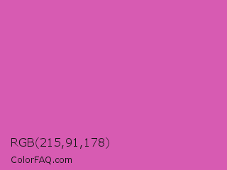 RGB 215,91,178 Color Image