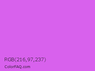 RGB 216,97,237 Color Image