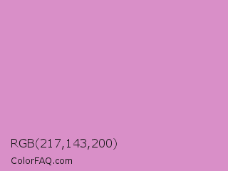 RGB 217,143,200 Color Image
