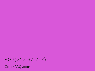 RGB 217,87,217 Color Image