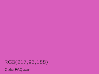 RGB 217,93,188 Color Image
