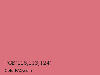 RGB 218,113,124 Color Image